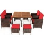 Mix Brown Rattan Set