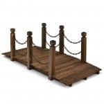Fir Wood - 60 Inch L with Chain Railings