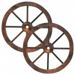 24 Inch Decorative Wooden Wagon Wheel