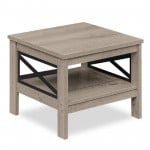 2-Tier Square Side Table
