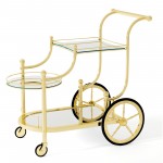 3-Tier with Mirrored Glass Shelves