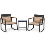 Rocking Set Style 3 -Wicker Chairs