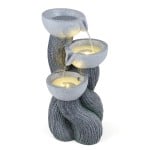 [Branch-like Texture] Tabletop 3-Tier Cascading Bowl