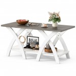 Gray Oak & White