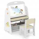 4-in-1 Kids Table and Chair Set