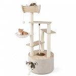 55.5 Inches Tall Wooden Cat Tree