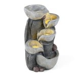 [Stone-like Texture] Tabletop 5-Tier Cascading Bowl