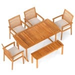Wood 6 Pieces Style 2