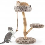 Modern Wooden Cat Tree Tower