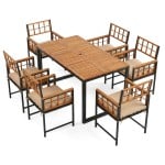 Wood 7 Pieces Style 3