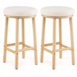 Boucle Fabric Bar Stool