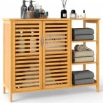 [31.5-inch H] 2-Door Cabinet & Side Shelves