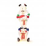 5.6 Feet Triple Snowman