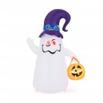 Cute Ghost with Jack-O-Lantern