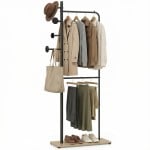 Double Rods Clothes Hanging Rack