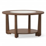 31.5" Farmhouse Accent Round Coffee Table