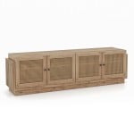 4 PE Rattan Doors