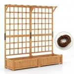 Double Planters 71 x 19 x 72 Inch