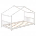 Twin Size Wooden House Bed
