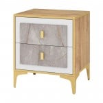 Nightstand with 2 Pull-out Drawers