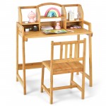 Bamboo Writing Desk and Chair Set
