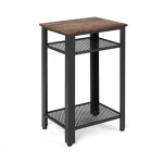 with Metal Mesh Shelves