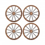 30 Inch Decorative Wooden Wagon Wheel