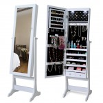 Lockable Freestanding Jewelry Cabinet