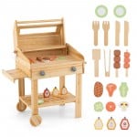 Barbecue Grill Playset with Wheels