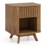 Mid-century Wood Nightstand
