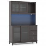 1 open compartments