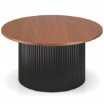 32" Round Coffee Table Wooden Top