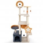 63 Inch Multi-level Cat Tower