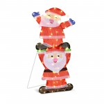 Metal Frame Double Santa
