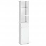 [64 Inch H] 3 Open Shelves & 1 Drawer & 1 Cabinet