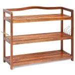 2-Tier/3-Tier/5-Tier Acacia Wood Shoe Rack