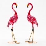 Flamingo Garden Statue Set