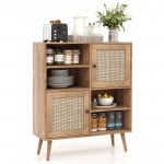 2 Doors and 2 Open Shelves