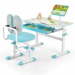 Adjustable Study Table and Chair Set & Angle-Adjustable Reading Stand