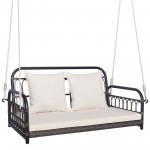 with cushion and pillows