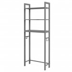 [67-Inch H] with 3 Hooks & 3-Tier Shelf / Adjustable Bar