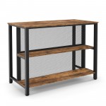 36 Inch 3-Tier Bar Table with Storage