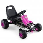 Go Kart with Adjustable seat, Free-wheel cluth, Hand brake, 50° Steering Angle