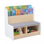 with Bench Bookshelf and 2 Cubbies