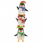 Stacked Christmas Penguins