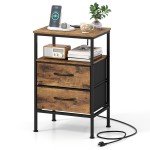 with 2 Fabric Drawers