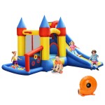 Bounce House with Long Slide (with 780W Blower)