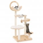 4-in-1 Large Wooden Cat Tower
