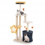 50 Inches Cute Cat Tree