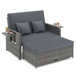 Gray Rattan Daybed